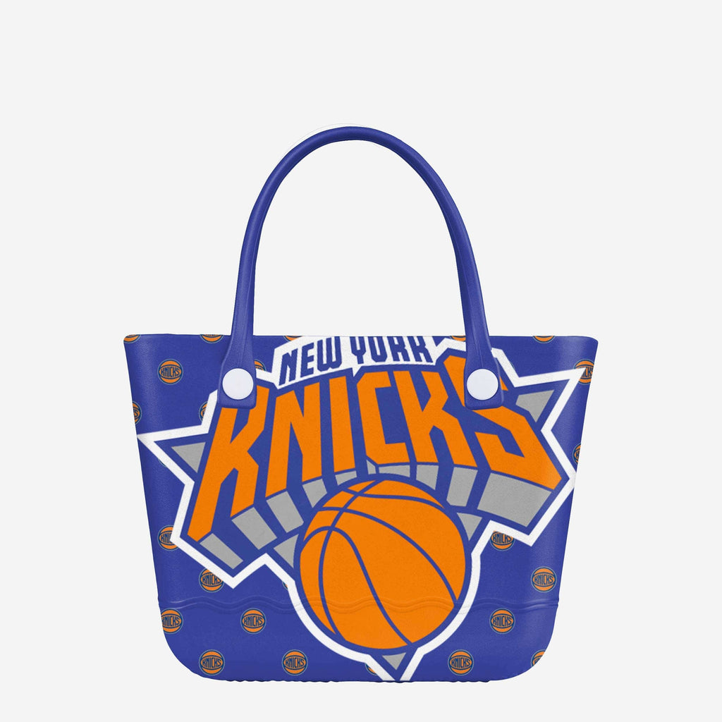 New York Knicks Big Logo Mini Print Tailgate Tote Bag FOCO - FOCO.com