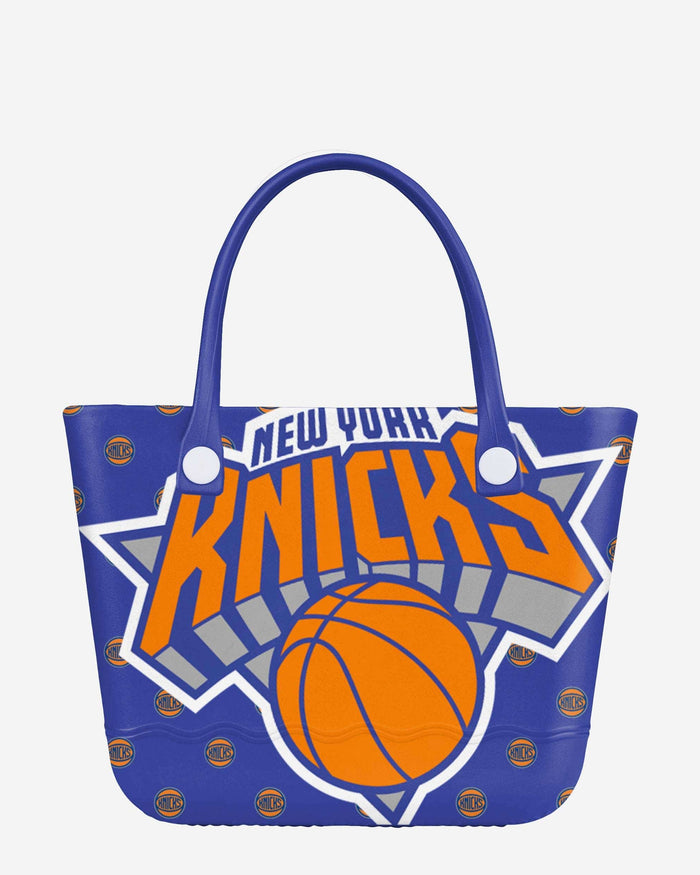 New York Knicks Big Logo Mini Print Tailgate Tote Bag FOCO - FOCO.com