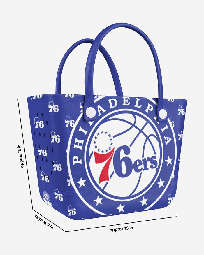 Philadelphia 76ers Big Logo Mini Print Tailgate Tote Bag FOCO - FOCO.com