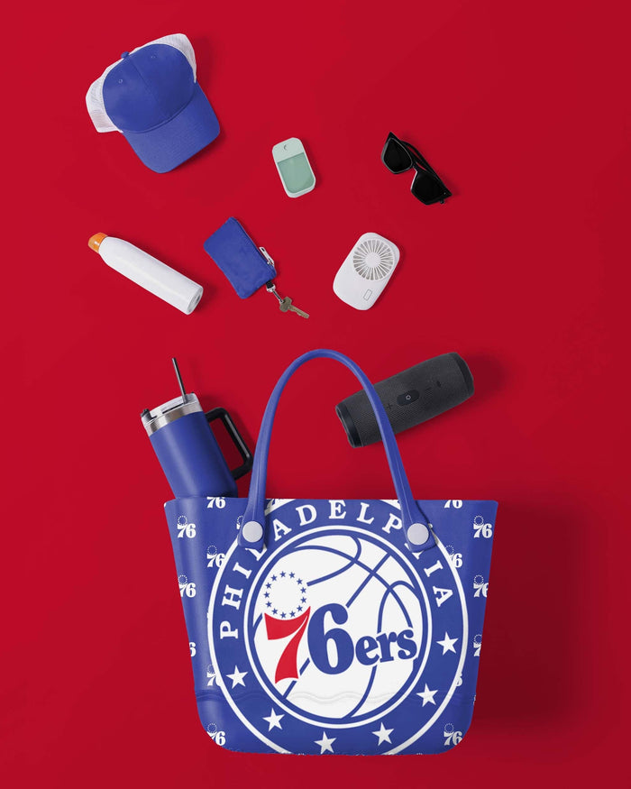Philadelphia 76ers Big Logo Mini Print Tailgate Tote Bag FOCO - FOCO.com