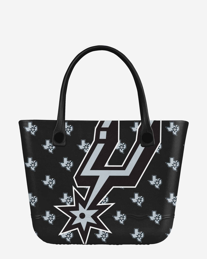 San Antonio Spurs Big Logo Mini Print Tailgate Tote Bag FOCO - FOCO.com