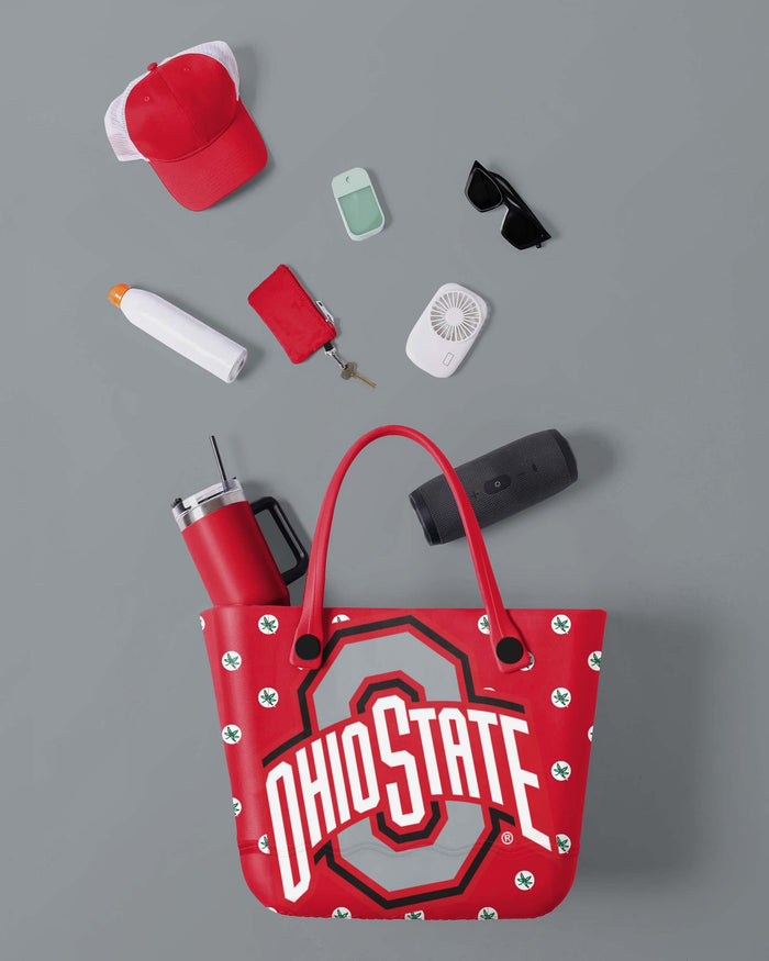 Ohio State Buckeyes Big Logo Mini Print Tailgate Tote Bag FOCO - FOCO.com