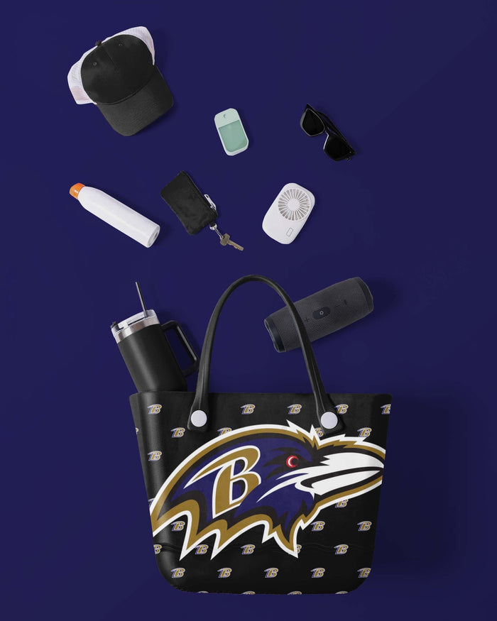 Baltimore Ravens Big Logo Mini Print Tailgate Tote Bag FOCO - FOCO.com