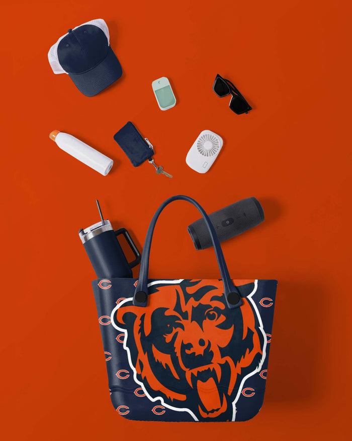 Chicago Bears Big Logo Mini Print Tailgate Tote Bag FOCO - FOCO.com