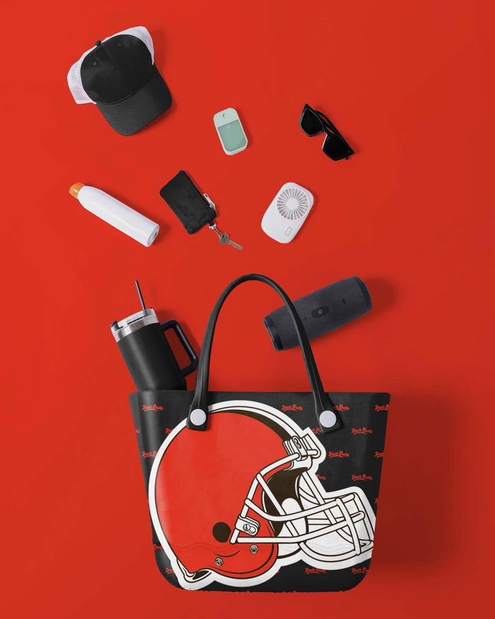 Cleveland Browns Big Logo Mini Print Tailgate Tote Bag FOCO - FOCO.com