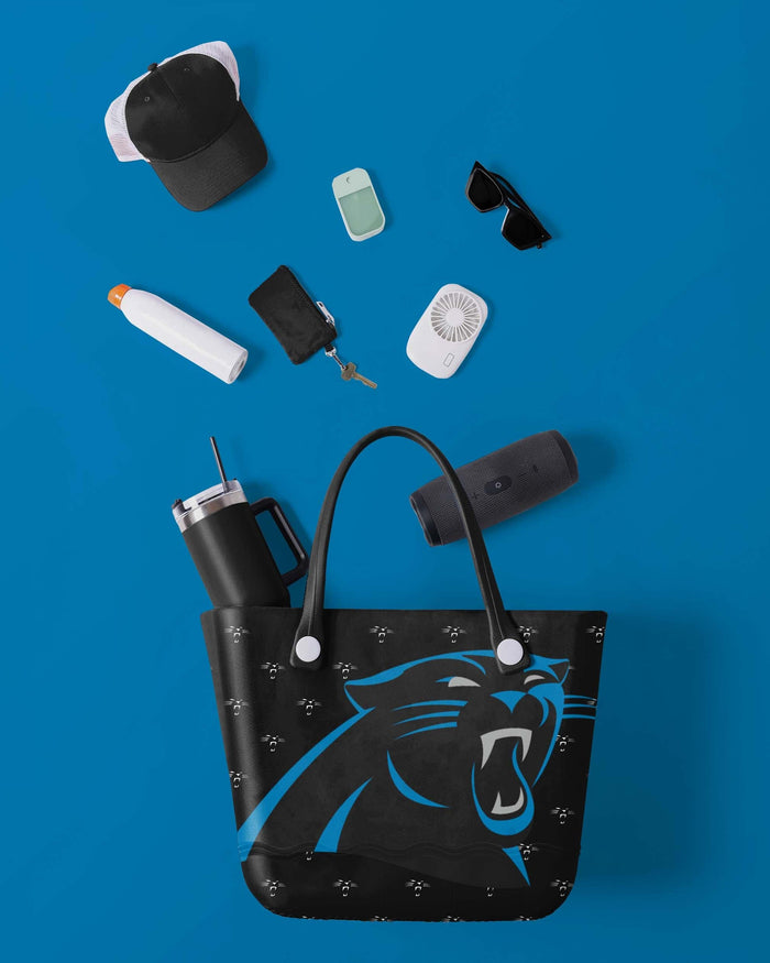 Carolina Panthers Big Logo Mini Print Tailgate Tote Bag FOCO - FOCO.com