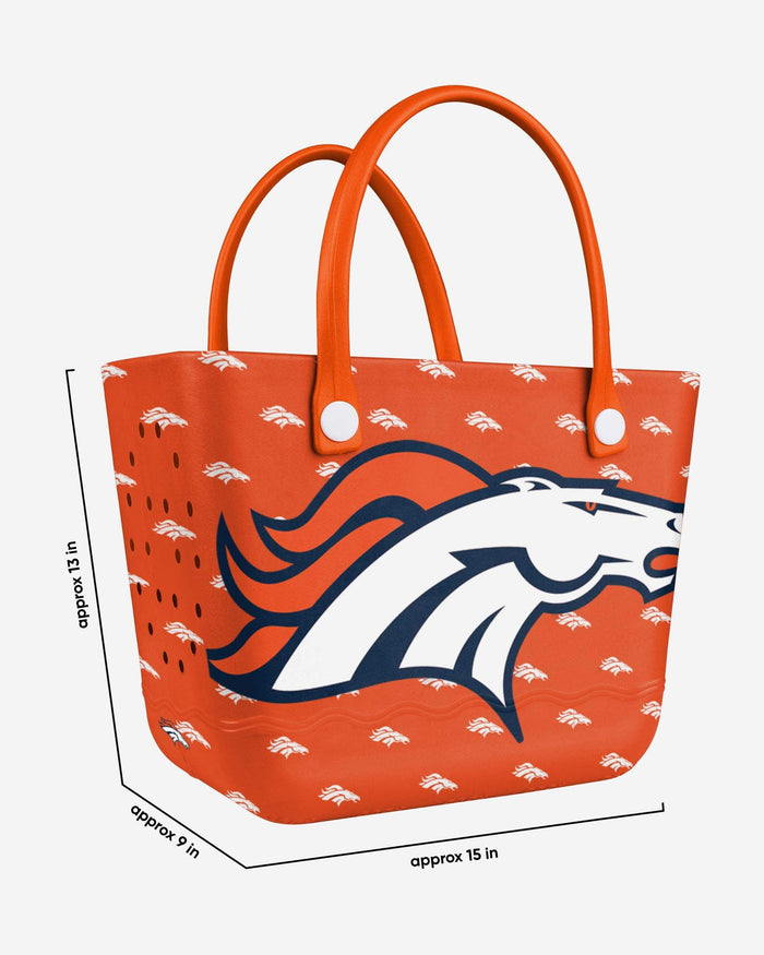 Denver Broncos Big Logo Mini Print Tailgate Tote Bag FOCO - FOCO.com