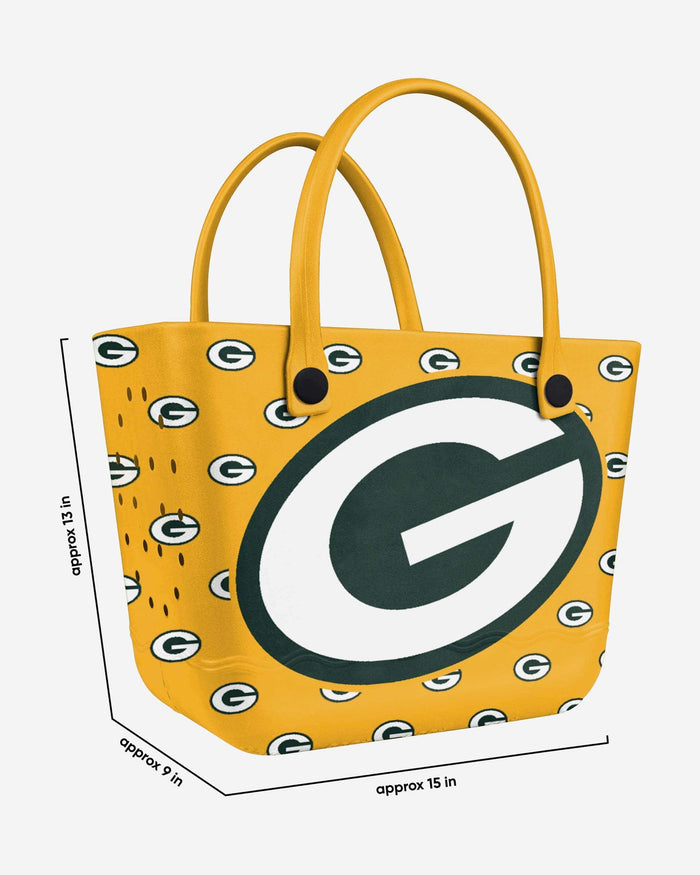 Green Bay Packers Big Logo Mini Print Tailgate Tote Bag FOCO - FOCO.com