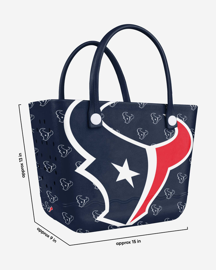 Houston Texans Big Logo Mini Print Tailgate Tote Bag FOCO - FOCO.com