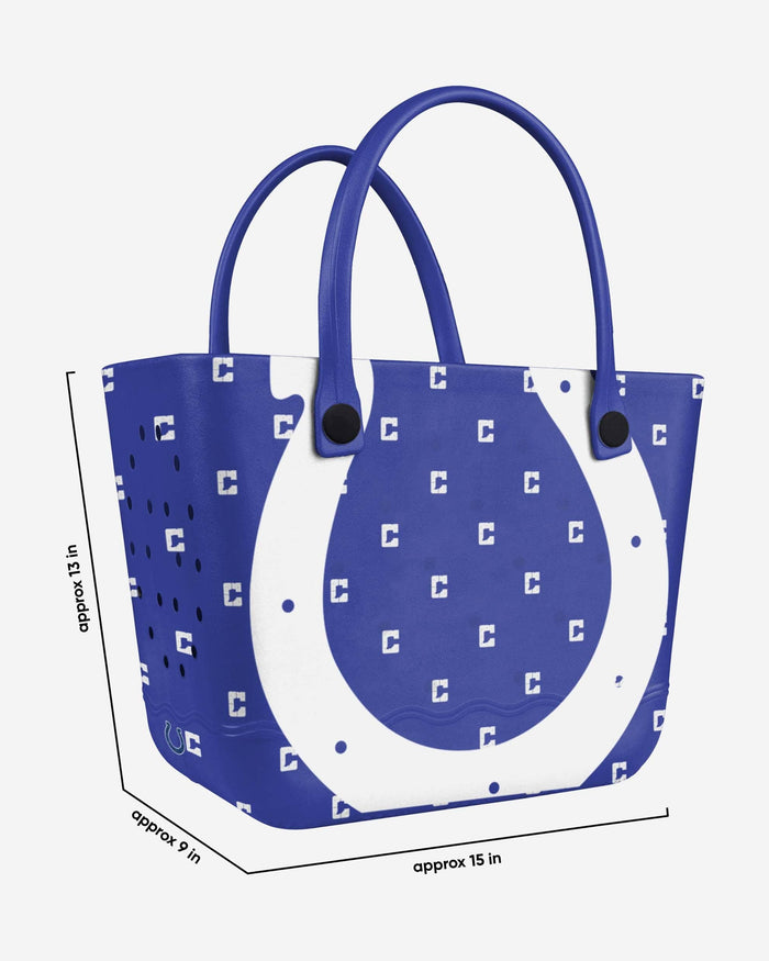 Indianapolis Colts Big Logo Mini Print Tailgate Tote Bag FOCO - FOCO.com