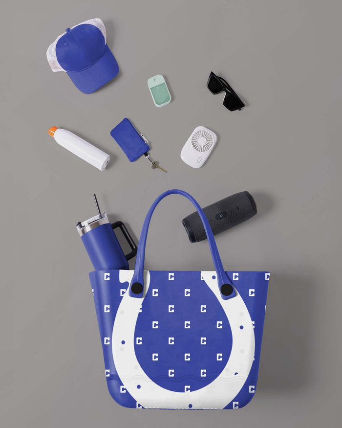 Indianapolis Colts Big Logo Mini Print Tailgate Tote Bag FOCO - FOCO.com
