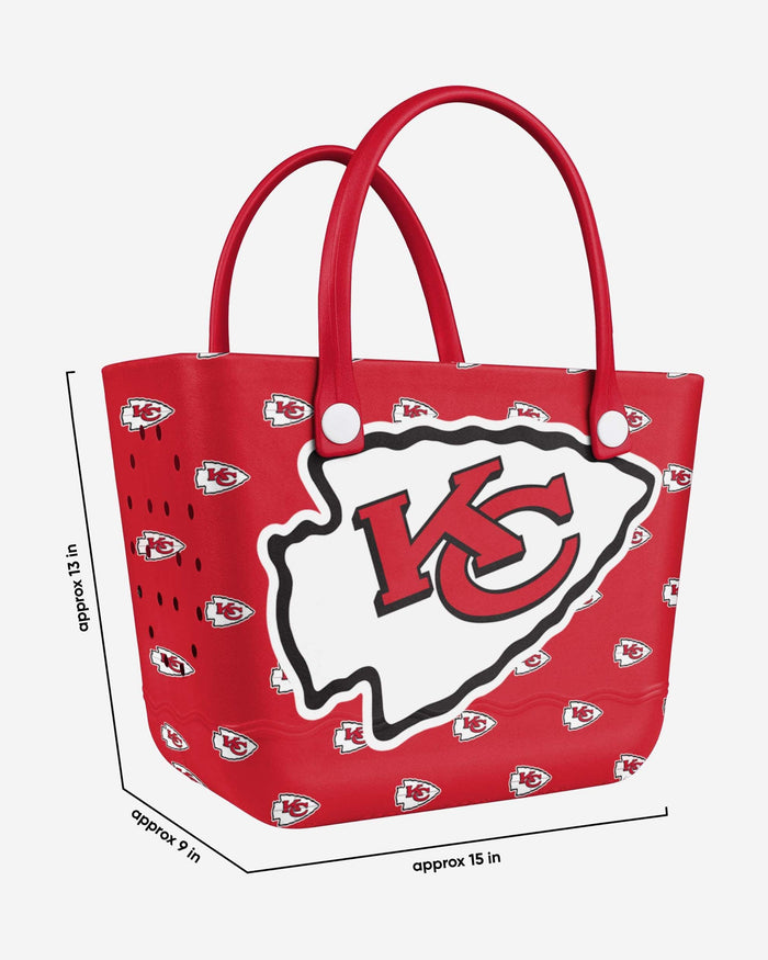 Kansas City Chiefs Big Logo Mini Print Tailgate Tote Bag FOCO - FOCO.com