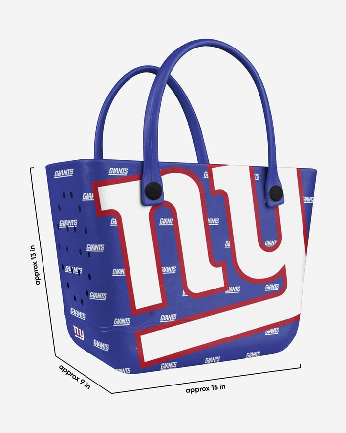 New York Giants Big Logo Mini Print Tailgate Tote Bag FOCO - FOCO.com
