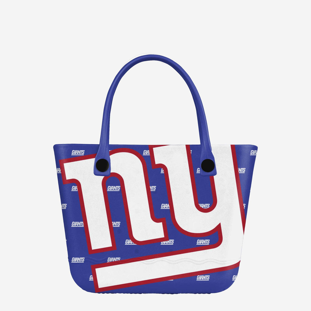 New York Giants Big Logo Mini Print Tailgate Tote Bag FOCO - FOCO.com