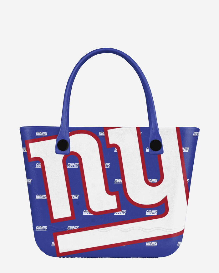 New York Giants Big Logo Mini Print Tailgate Tote Bag FOCO - FOCO.com