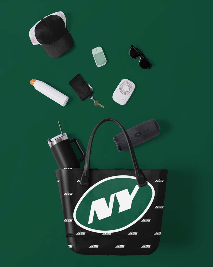New York Jets Big Logo Mini Print Tailgate Tote Bag FOCO - FOCO.com