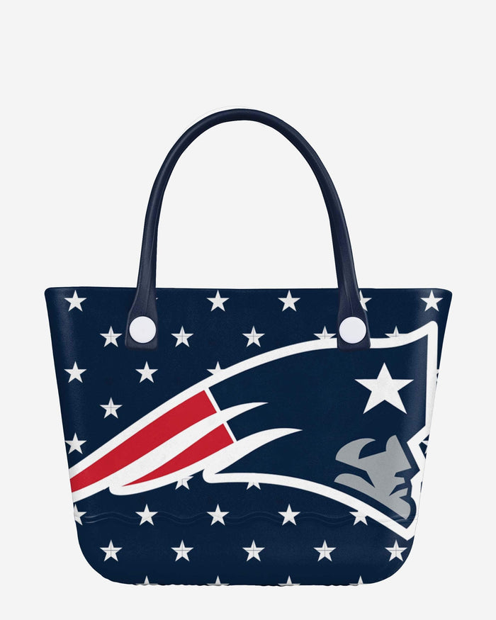 New England Patriots Big Logo Mini Print Tailgate Tote Bag FOCO - FOCO.com