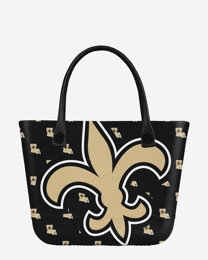 New Orleans Saints Big Logo Mini Print Tailgate Tote Bag FOCO - FOCO.com