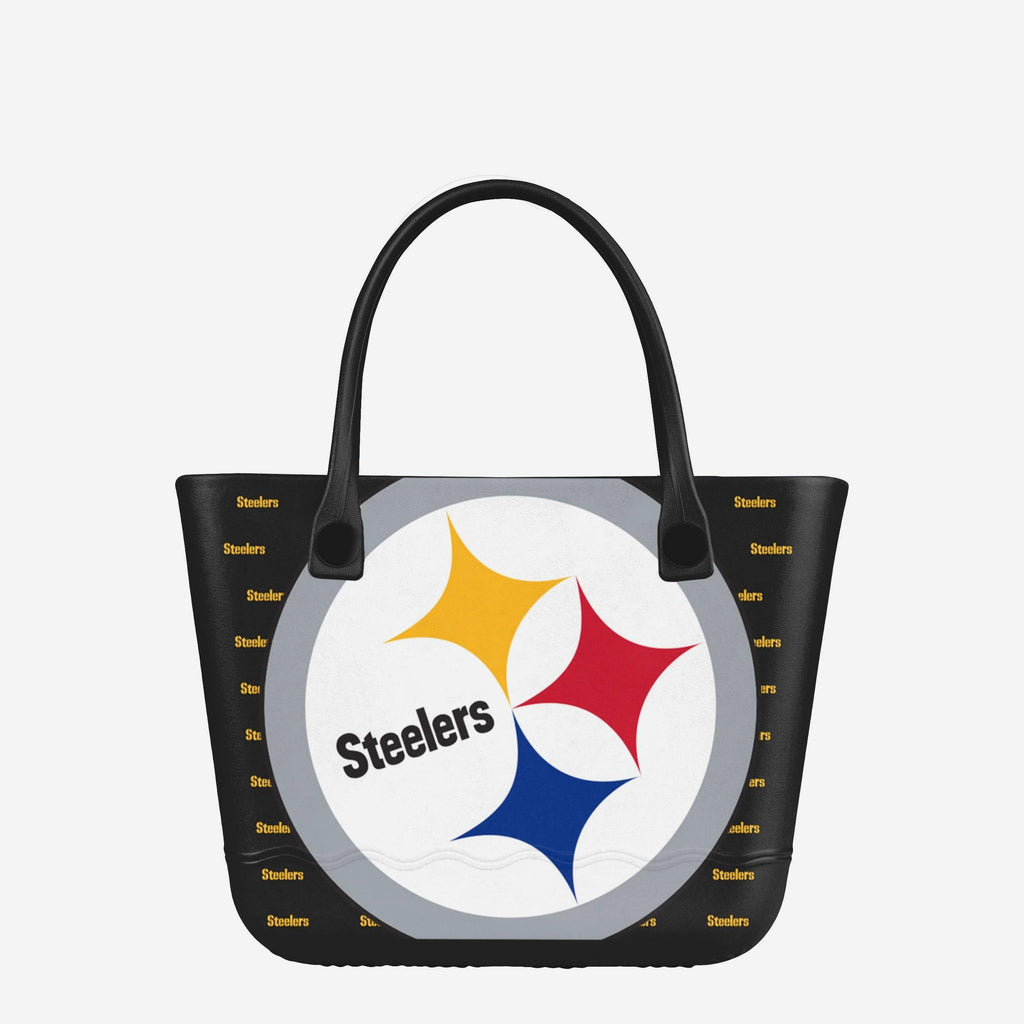 Pittsburgh Steelers Big Logo Mini Print Tailgate Tote Bag FOCO - FOCO.com