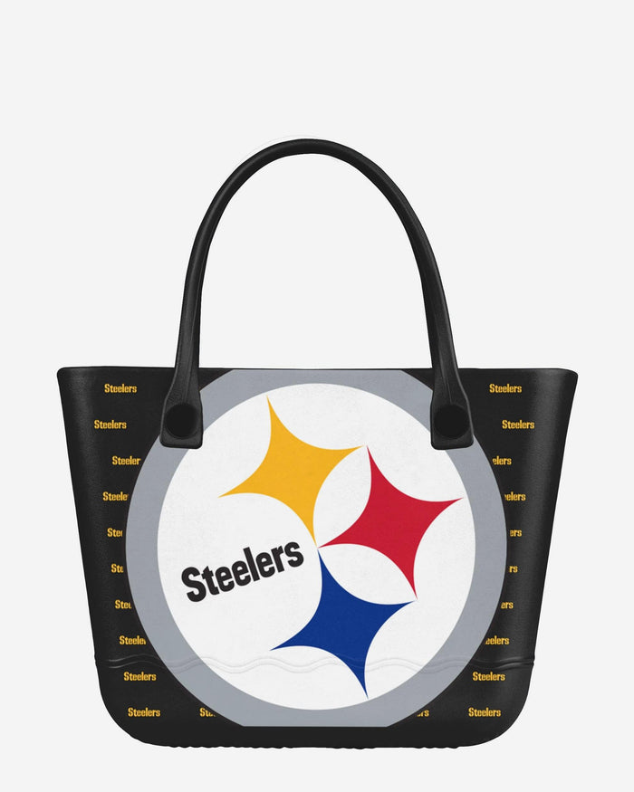 Pittsburgh Steelers Big Logo Mini Print Tailgate Tote Bag FOCO - FOCO.com