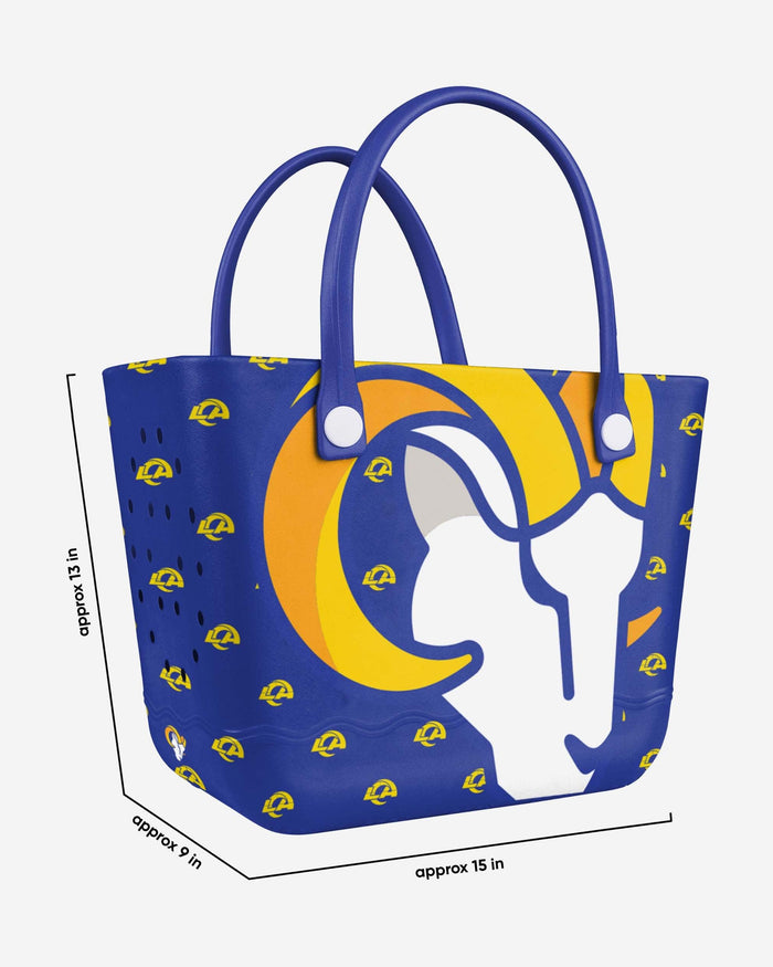 Los Angeles Rams Big Logo Mini Print Tailgate Tote Bag FOCO - FOCO.com