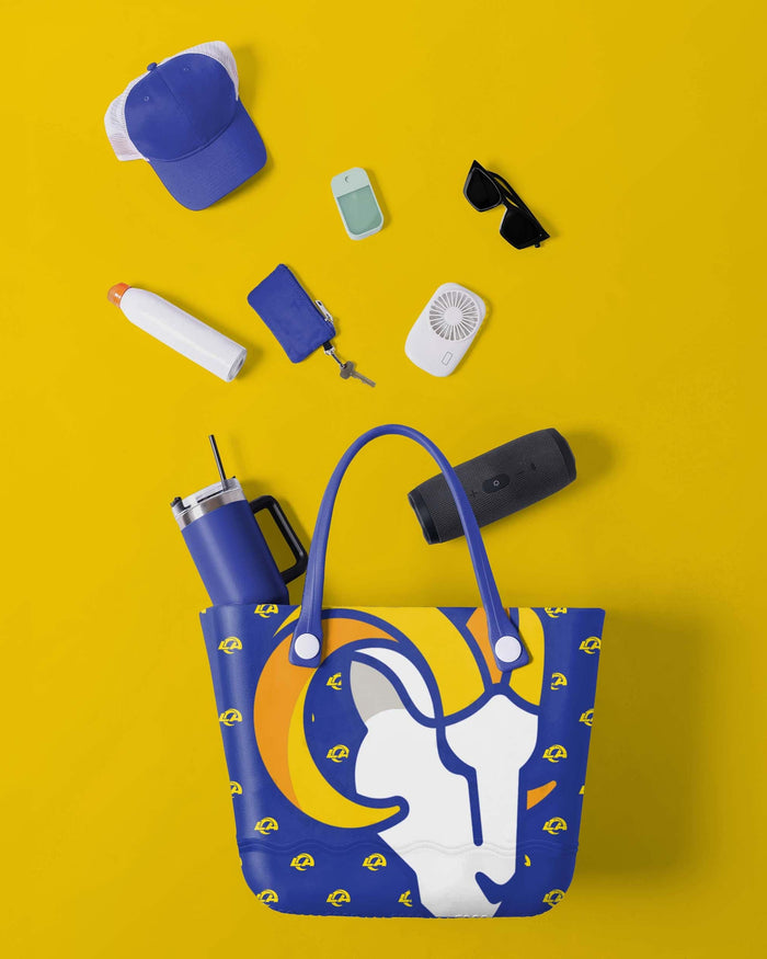 Los Angeles Rams Big Logo Mini Print Tailgate Tote Bag FOCO - FOCO.com