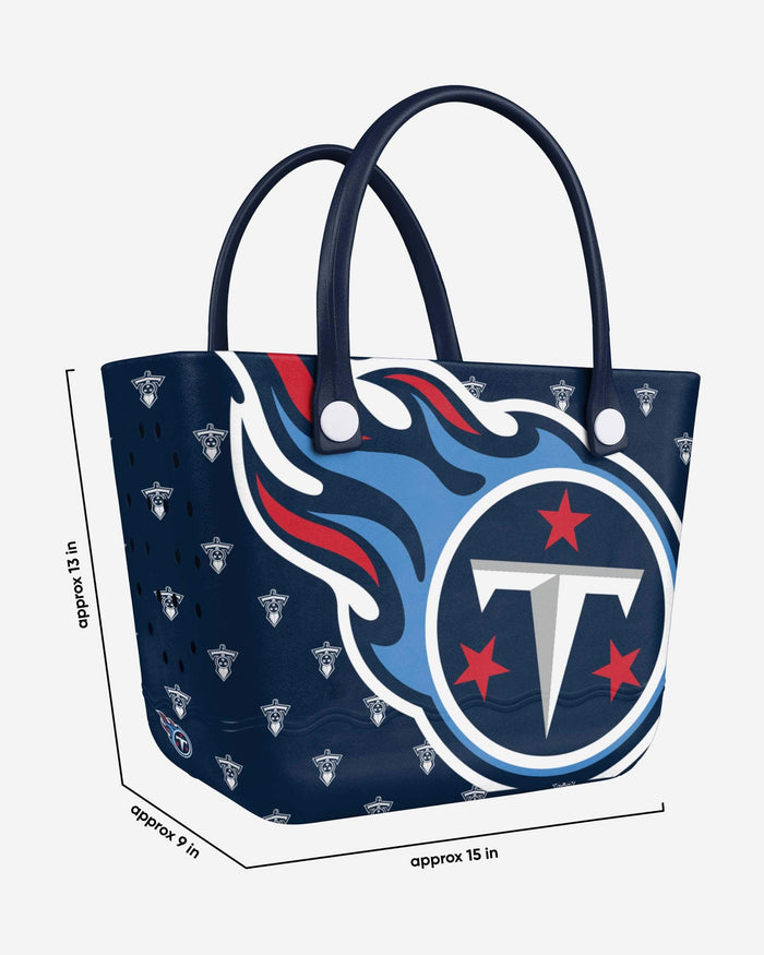 Tennessee Titans Big Logo Mini Print Tailgate Tote Bag FOCO - FOCO.com