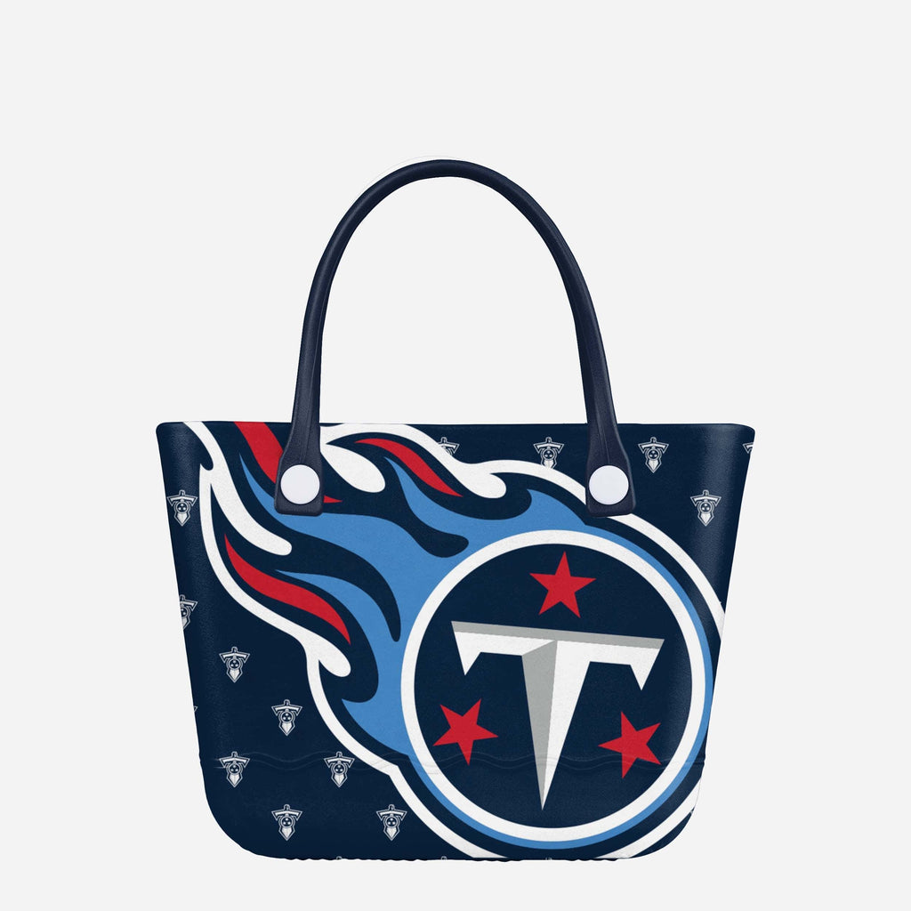 Tennessee Titans Big Logo Mini Print Tailgate Tote Bag FOCO - FOCO.com