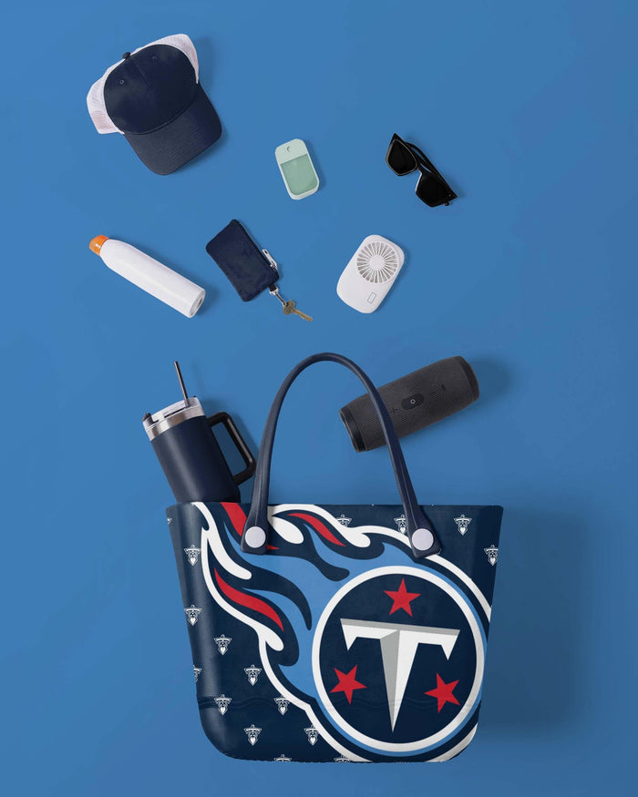 Tennessee Titans Big Logo Mini Print Tailgate Tote Bag FOCO - FOCO.com