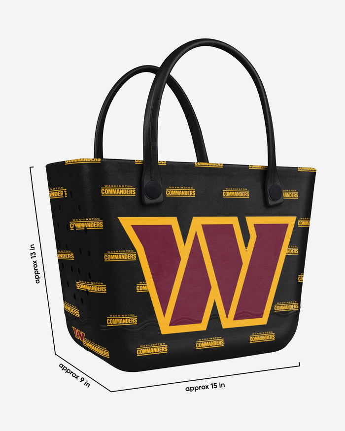 Washington Commanders Big Logo Mini Print Tailgate Tote Bag FOCO - FOCO.com