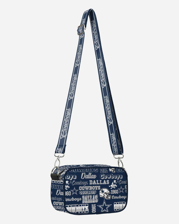 Dallas Cowboys Repeat Retro Print Nylon Crossbody Bag FOCO - FOCO.com
