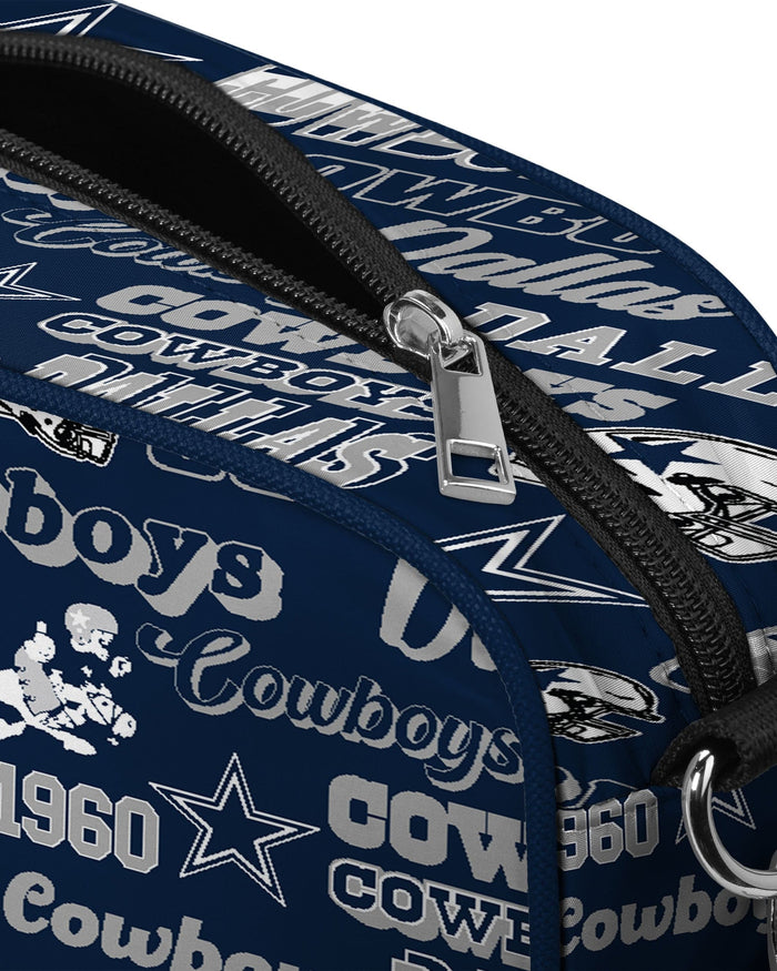 Dallas Cowboys Repeat Retro Print Nylon Crossbody Bag FOCO - FOCO.com