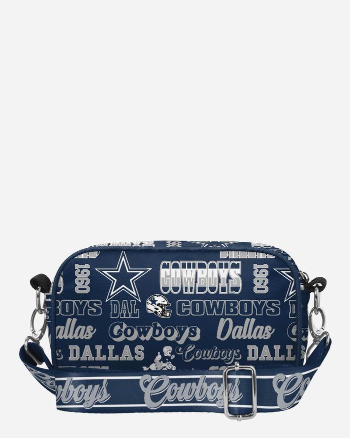Dallas Cowboys Repeat Retro Print Nylon Crossbody Bag FOCO - FOCO.com