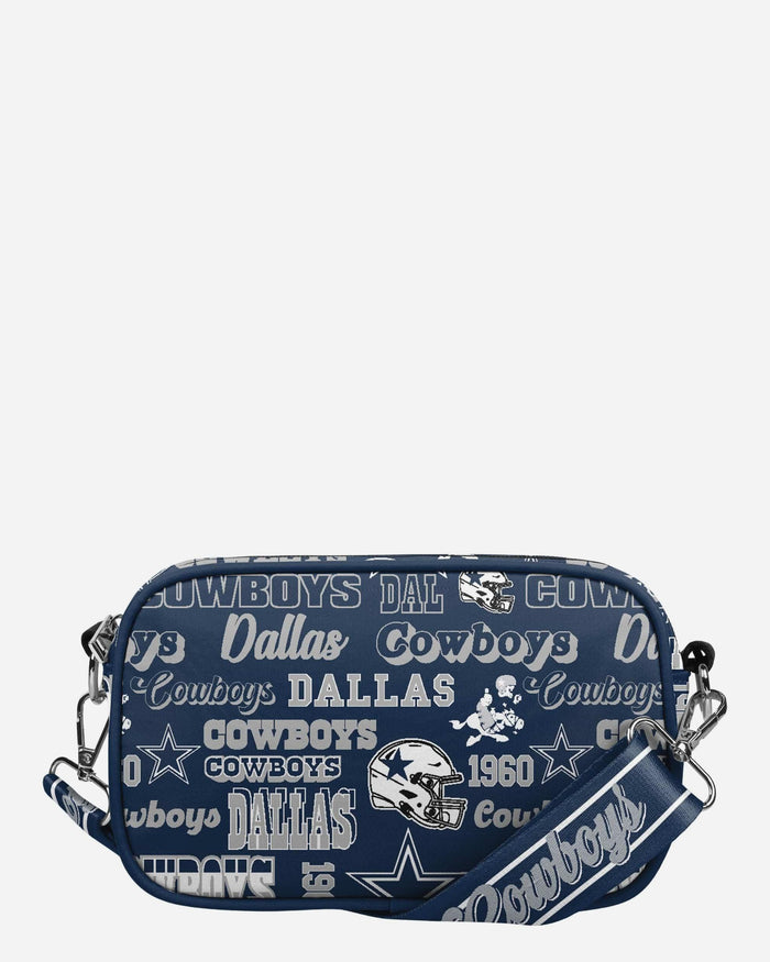 Dallas Cowboys Repeat Retro Print Nylon Crossbody Bag FOCO - FOCO.com