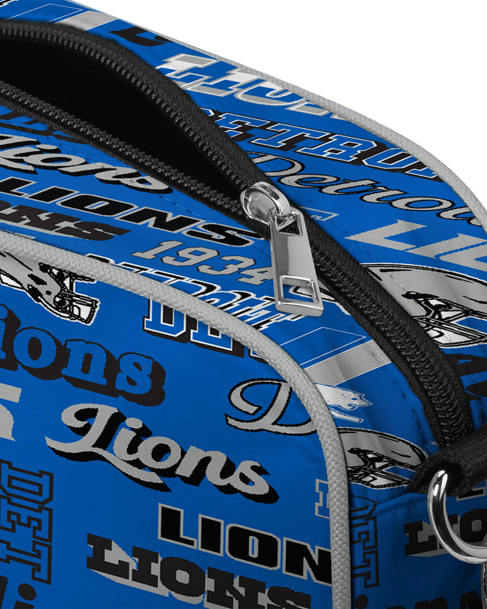 Detroit Lions Repeat Retro Print Nylon Crossbody Bag FOCO - FOCO.com