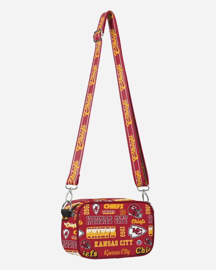 Kansas City Chiefs Repeat Retro Print Nylon Crossbody Bag FOCO - FOCO.com