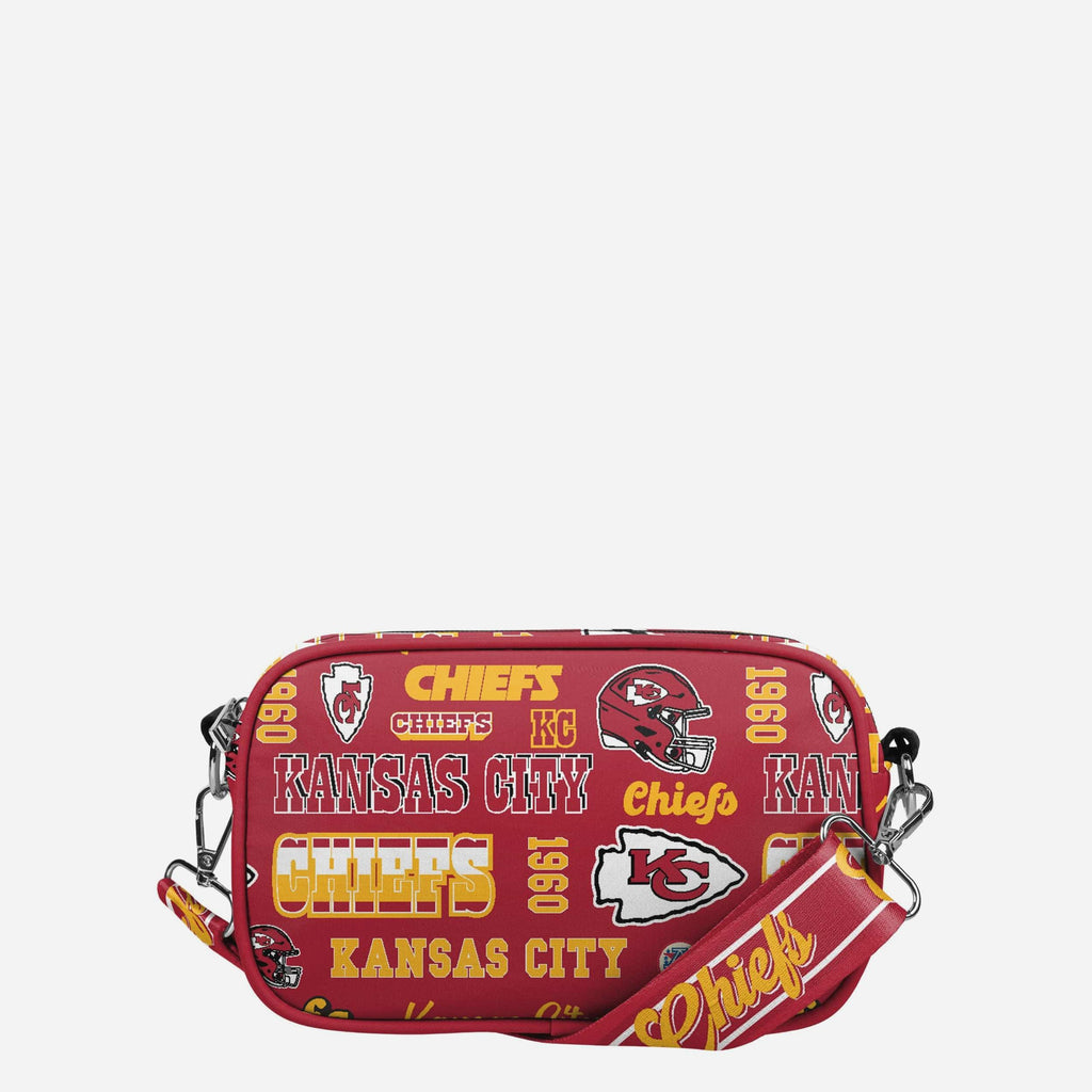 Kansas City Chiefs Repeat Retro Print Nylon Crossbody Bag FOCO - FOCO.com