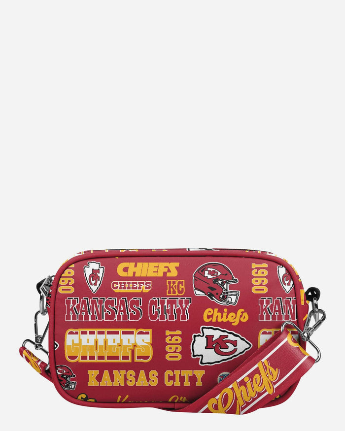 Kansas City Chiefs Repeat Retro Print Nylon Crossbody Bag FOCO - FOCO.com