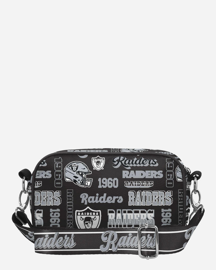 Las Vegas Raiders Repeat Retro Print Nylon Crossbody Bag FOCO - FOCO.com