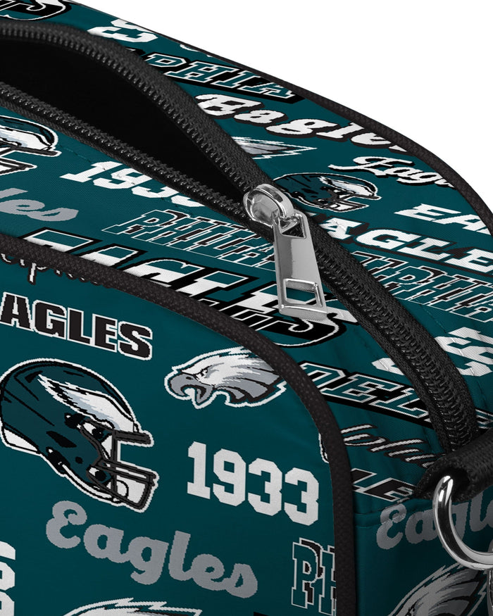 Philadelphia Eagles Repeat Retro Print Nylon Crossbody Bag FOCO - FOCO.com