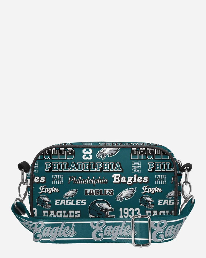 Philadelphia Eagles Repeat Retro Print Nylon Crossbody Bag FOCO - FOCO.com