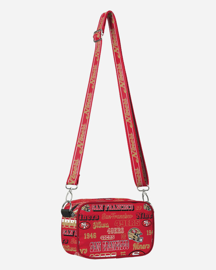 San Francisco 49ers Repeat Retro Print Nylon Crossbody Bag FOCO - FOCO.com