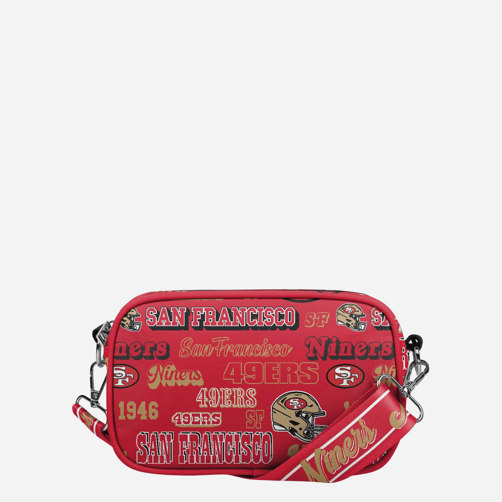 San Francisco 49ers Repeat Retro Print Nylon Crossbody Bag FOCO - FOCO.com