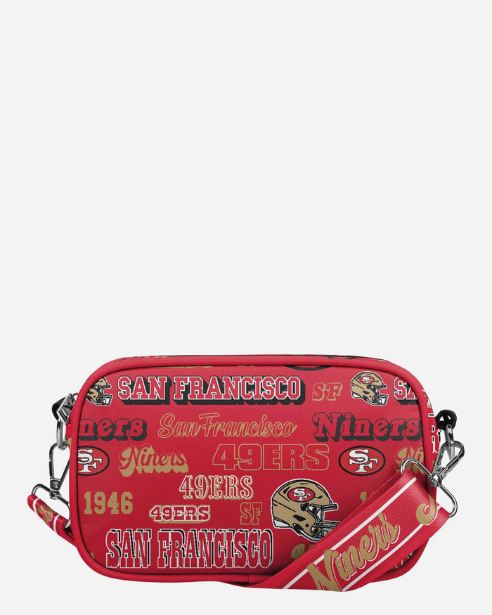 San Francisco 49ers Repeat Retro Print Nylon Crossbody Bag FOCO - FOCO.com