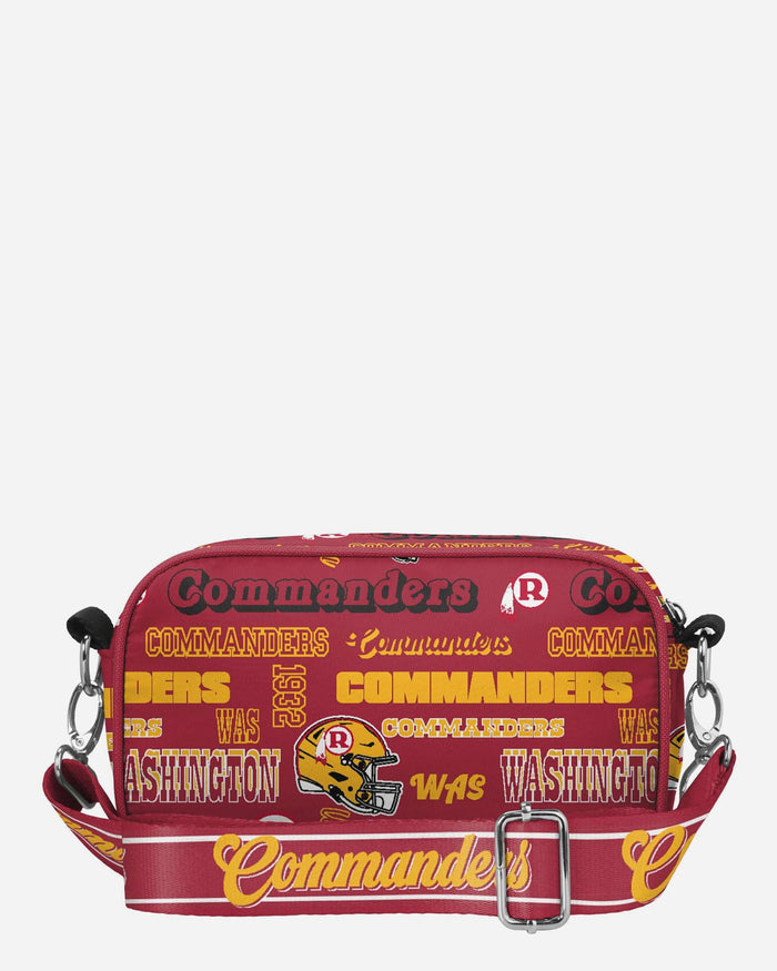 Washington Commanders Repeat Retro Print Nylon Crossbody Bag FOCO - FOCO.com