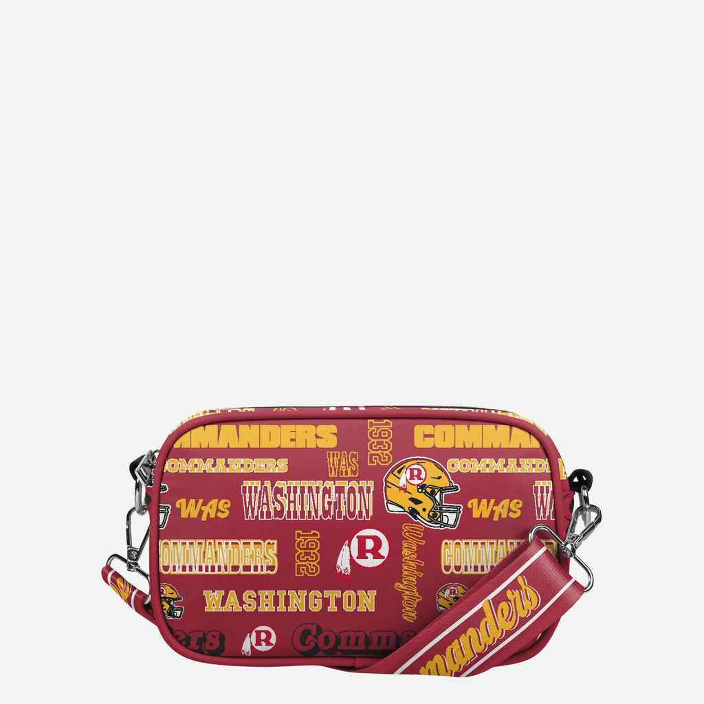 Washington Commanders Repeat Retro Print Nylon Crossbody Bag FOCO - FOCO.com