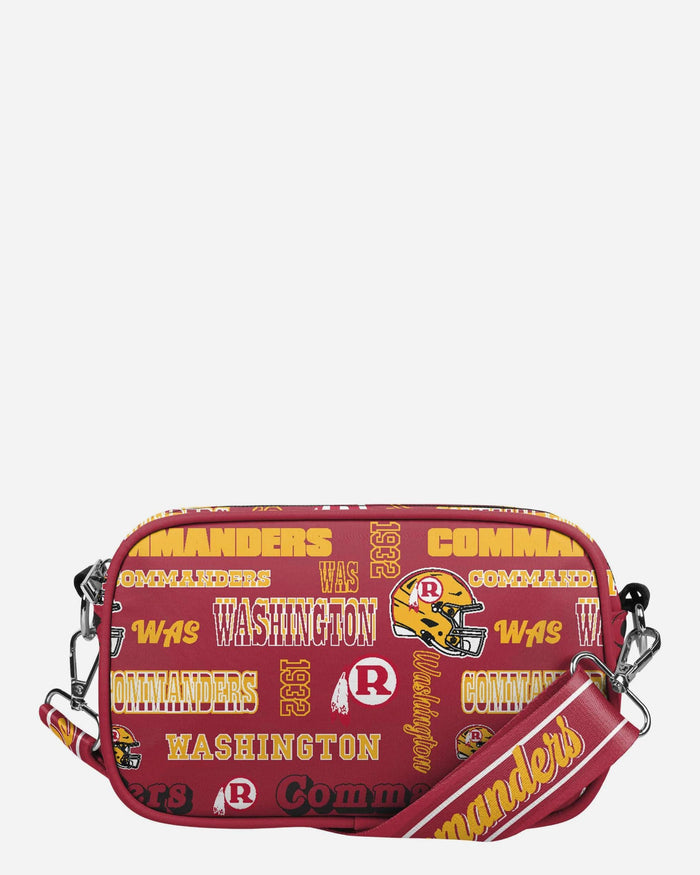 Washington Commanders Repeat Retro Print Nylon Crossbody Bag FOCO - FOCO.com
