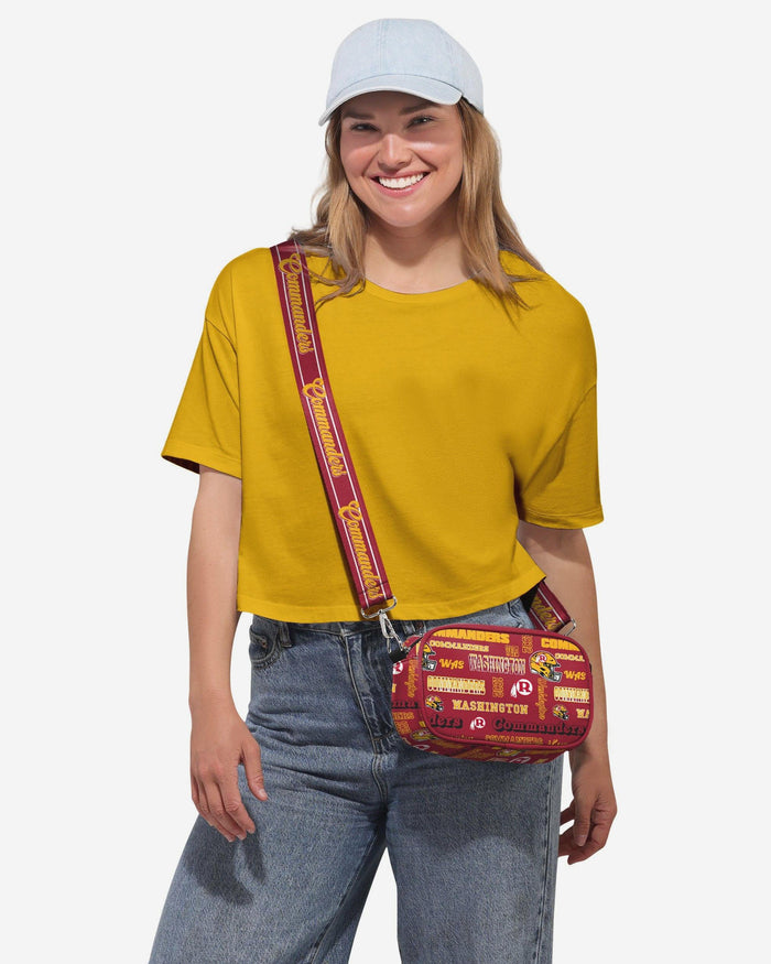 Washington Commanders Repeat Retro Print Nylon Crossbody Bag FOCO - FOCO.com