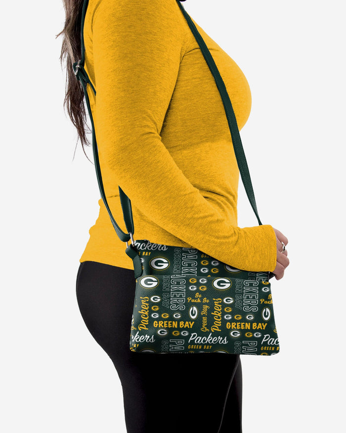 Green Bay Packers Spirited Style Printed Collection Foldover Tote Bag FOCO - FOCO.com