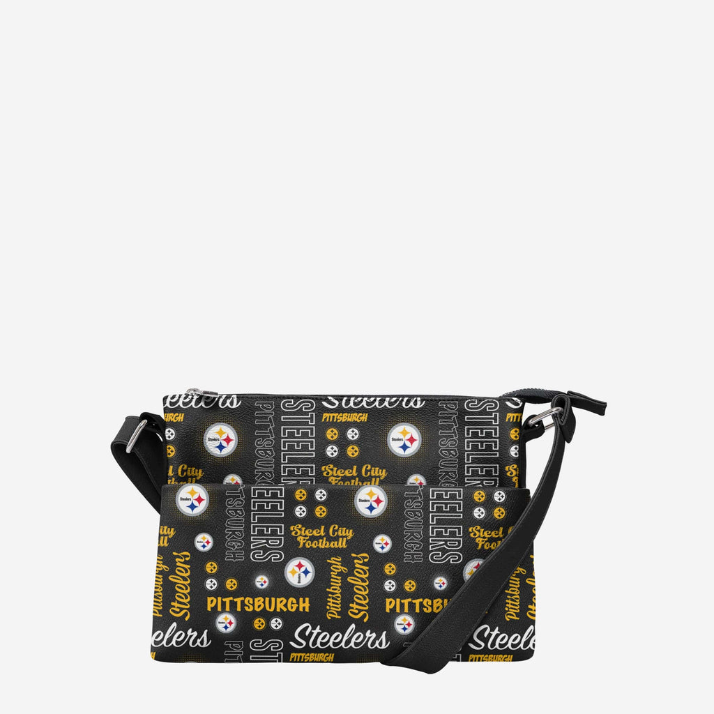Pittsburgh Steelers Spirited Style Printed Collection Foldover Tote Bag FOCO - FOCO.com